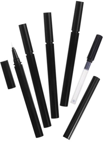 Angoily 3 Stück Leere Eyeliner Tuben 1ml Kunststoff Wiederbefüllbar Tragbar und Leicht für Kosmetiksalons und Reisen