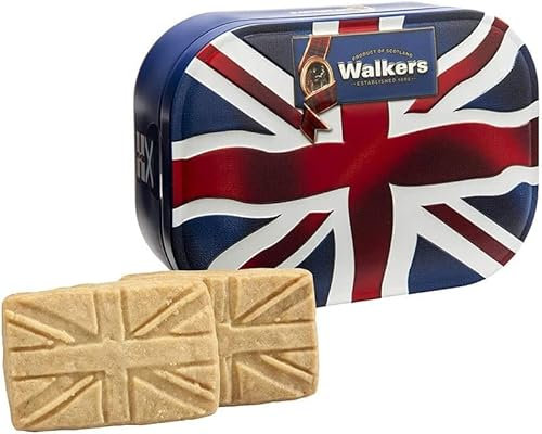Walker's Shortbread Union Jack Keepsake Tin, 120g (Pack of 1)