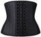 YIANNA Korsett Damen Bauchweg Kurzer Torso Latex Waist Trainer Corset Abnehmen Body Shaper Stark Formend Latex Korsage Taillenmieder Schwarz 110299 3XL