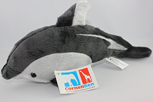 Cornelißen - 1017120 - Schwarzdelfin, Plüsch, 23cm, Stofftier, waschbar bis 30 Grad
