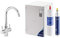 BRITA Küchenarmatur yource pro select (Chrom, rund) inkl. 1 x yource CO2-Zylinder und 1 x BRITA P 3000-S Filterkartusche – Küchenarmatur zum Filtern und Sprudeln von Wasser direkt aus der Leitung