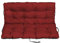 SuperKissen24. Sitzkissen Bankkissen Bankauflage für Gartenbank - 180x50 cm und Rückenlehne 180x60 cm - Outdoor und Indoor - Bordeaux