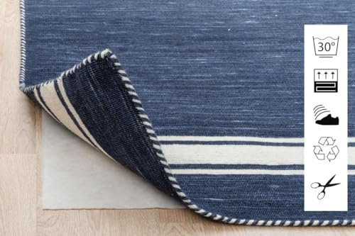 RugVista Anti Slip Teppichunterlage, 80 x 300 cm, Weiß | Rechteckig, Mittlerer Stapel, Maschinenwäsche, Oeko-Tex 100