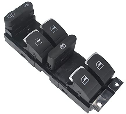 KASturbo Interruptor de Ventana Golf 4, Botonera Elevalunas para Jetta Golf GTI Passat 1J4959857 3BD959857 1J4959857D