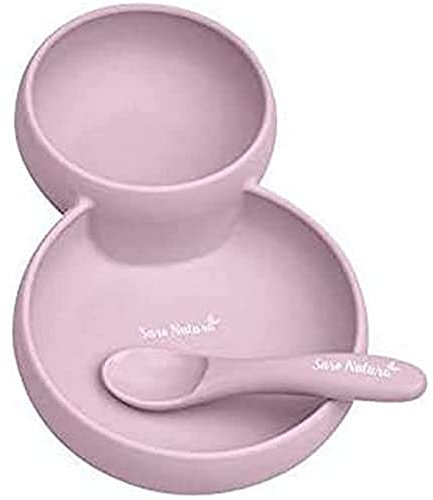 Set de alimentacion infantil Twin Saro Baby rosa