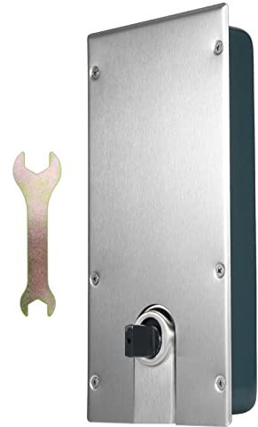 Charnière de Porte en Verre, Ferme-porte Coupe-feu, Ressort de Plancher en Acier Tampon Hydraulique Universel pour Portes en Verre Publiques et Résidentielles