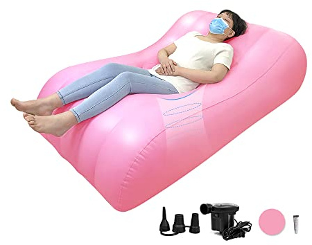 AOSSA Brazilian Butt Lift Bett mit Loch, aufblasbare BBL Matratze (Rosa)
