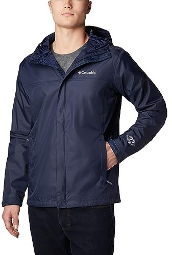 Columbia Men's Watertight 2 Jacket, Waterproof Rain Jacket, Collegiate Navy, Size L