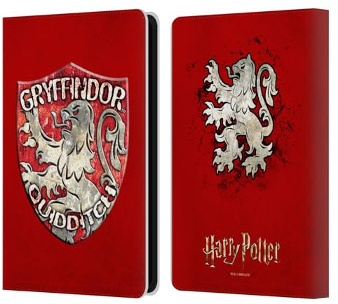 Head Case Designs Offizielle Harry Potter Gryffindor Quidditch Badge Prisoner of Azkaban V Leder-Wallet-Hülle Kompatibel mit Kindle Paperwhite 5 (2021)