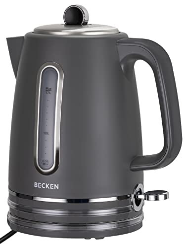 Becken Bollitore elettrico grigio, 1,7 litri, 2000 W, senza BPA