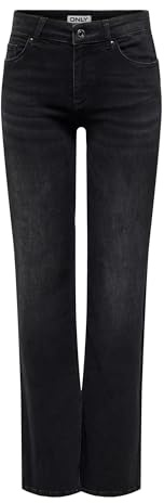 ONLY Female Straight-Fit Jeans ONLBLUSH Mittlere Taille Gerade geschnitten Jeans