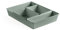 TATAY 5 Stück Schubladen-Organizer (Slim + A6 + A5 + A4) Bohol, Polypropylen, BPA frei, 100% Recyceltes Material, Grün