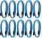 Desikixudy Lot de 10 câbles SATA SATA III 6 Gbps - Double tête avec boucle - Disque optique droit fixe - Câble série - 1 m
