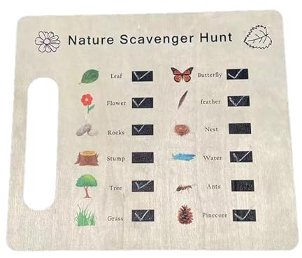 Kasmole Schnitzeljagd im Freien, Schnitzeljagd-Brett im Freien - -Natur-Schatzsuchspiel | Outdoor-Spielzeug, und Familienspiele, Camping-Suchspiel für Familienfreunde