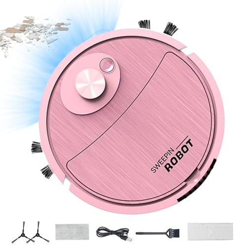 gifyym Robot Aspirador, aspiradora Robot 3 en 1 y depurador de Pisos, aspiradora Conga Robot Ultra-X-Trem de 800 mAh, tecnología Espacial Itech, aspiradora, refrigerador y fregona, 5 Modos,