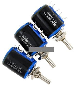 Potentiometer WXD3-12-2W Precision Multi-Turn Potentiometer 100Ohm 220Ohm 1K 2.2K 3.3K 6.8K 10K 22K 47K 100K rotary switch(470 Ohm)