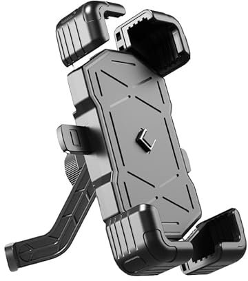 PUBIBD Motorrad Handyhalterung für Honda Forza 125 Forza 250 Forza 300, 360° Drehbar Anti-Vibration Anti-Shake Multifunktion Telefonhalter, Wasserdicht Roller Handyhalter,Rearview Mirror