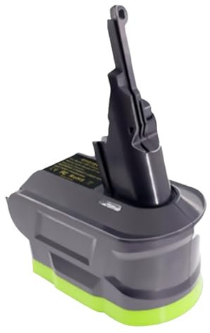 CHICHIYANG 2-in-1 Battery Adapter for Ryobi 18V Lithium Battery Convert to for Dyson V7/8 Series Handheld Vacuum Cleaners