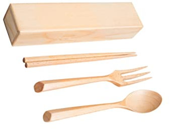 PRETYZOOM Couverts Portable Style Avec Baguettes Cuillères Fourchettes Et Étui De Rangement Pour Déjeuners Camping Et Voyages