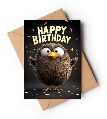 Vensetra Geburtstagskarte mit Umschlag | Birthday card | Mann/Frau/Freundin | Lustig | Glückwunschkarte Happy Birthday