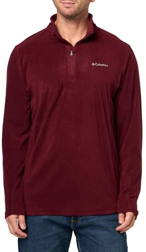 Columbia Mens Klamath Range II Half Zip Fleece Jacket, Rich Wine, Medium