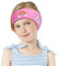 MoKo Schwimmen Stirnband, Neopren Schwimmband Ohrenband Wasserdichtes Kopfband Haarband mit Hohe Elastizität und Klettverschluss Ohrenschutz Band für Kinder Alter 1-2, S Größe, Rosa Regenbogen Einhorn