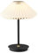 Halo Design, Paris To Go, Dänisches Design Weiß & Schwartz Falten Tischleuchte Kabellos, Tischlampe Kabellos Vintage mit Dimmbar LED – Indoor Tischlampe Akku mit USB für Schlafzimmer, Wohnzimmer