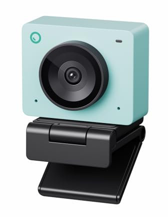 OBSBOT Meet SE 1080P 100FPS Webcam for PC, AI Framing Streaming Camera with 1/2.8 Sensor, Beauty Mode, Gesture Control, Staggered HDR, Web Camera for Desktop Computer, Laptop, Meeting (Aurora Green)