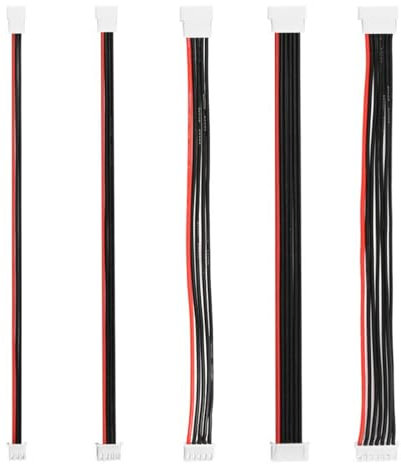 Tiardey 5 Pcs XH 2S 3S 4S 5S 6S LiPo Akku Balance Ladegerät Verlängerung Kabel 200mm Stecker Balance Lade Adapter für RC Drone DIY 22AWG