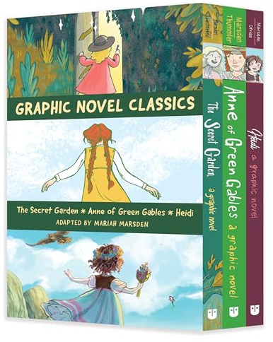 Graphic Novel Classics: The Secret Garden, Anne of Green Gables, and Heidi
