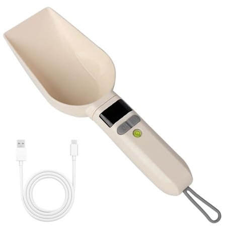 Digital Measuring Spoon, Kitchen Weighing Scale with Hanging Rope, 800g / 1g, Detachable Electronic Spoon Scale for Cereal Milk Mixed Grains Pet Foods