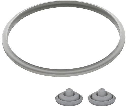 HAFRILY WMF Pièces de rechange pour autocuiseur - Joint d'étanchéité de 22 cm et 2 joints de signal de cuisson - Joint pour couvercle d'autocuiseur - 2,5 l, 3 l, 4,5 l, 6,5 l, 8,5 l - En silicone