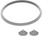 HAFRILY WMF Schnellkochtopf Ersatzteile 22cm Dichtungsring und 2 Stück Kochsignaldichtung Kochsignal Dichtung für Schnellkochtopfdeckel 2,5l 3l 4,5l, 6,5l 8,5l Deckel Schnellkochtöpfe Silikon