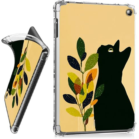 RWUTYTIUL Funda transparente para tablet Amazon Kindle Fire HD 10 y 10 Plus (13ª generación, 2023) de 10.1 pulgadas, carcasa protectora transparente a prueba de golpes, accesorios de TPU ligero, para