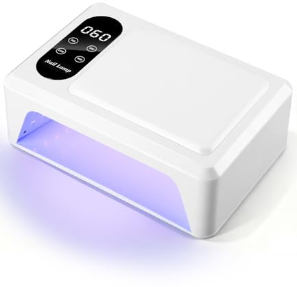 Eixara Lámpara UV‑LED Uñas 36W 96 LED 4 temporizadores sensor automático | Luz UV de Uñas con 4 Ajustes de Temporizador, Secador LED de Uñas Gel Polish con Sensor Automático, Pantalla LC
