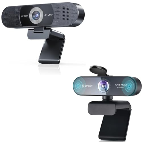 EMEET C980 PRO 4K Webcam &NOVA 1080p Webcam