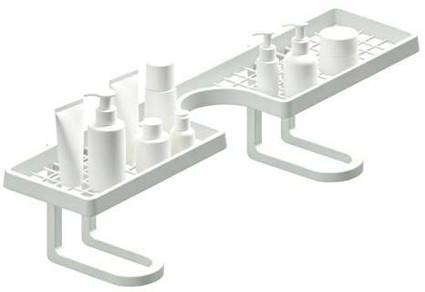 Scaffale sopra il lavandino del bagno – Supporto di drenaggio rapido a forma di U da 126,2 cm, organizzatore senza foratura, supporto in acciaio inossidabile | Organizer salvaspazio per il piano del