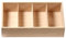 Bütic Besteckkasten für Haushalt und Gastro aus Buchen Holz - 3fach, 4fach, 5fach, Artikel:4-Fach Gastro