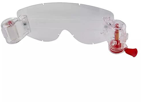 Scorpion Ersatzglas Goggles, klar, mit Roll-Off + Mudflap