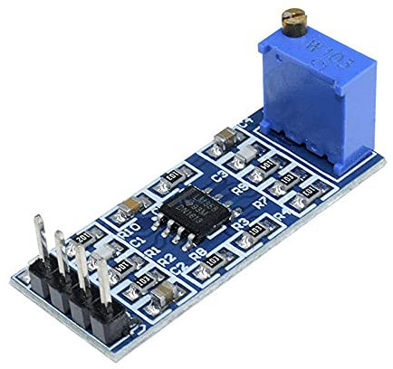 iHaospace 5 Pcs LM358 100 Gain Signal Amplification Module Operational Amplifier Onboard 10K Adjustable Resistance
