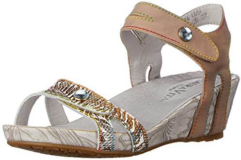 Laura Vita Femme Beclindao 029 Sandales Peeptoe, Beige, 41 EU