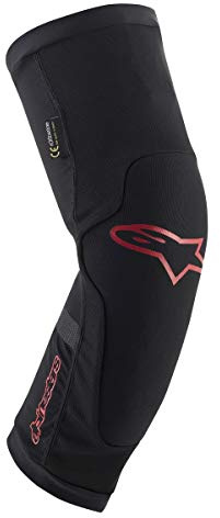 Alpinestar Paragon Plus Ginocchiere da uomo, nero rosso, L
