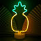 eaaerr LED- Ananas Neonlicht Zeichen Neon Schilder Lampen Blitz Neon Lights warmes Weiß Dekor-Blitz Neonlichter Batterie/USB Powered Nachtlicht für Weihnachten Kinderzimmer Wohnzimmer Hochzeit Dekor