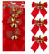PRETYZOOM 6Pcs Weihnachten Rote Schleifen mit Glocke Mini Weihnachtsbaum Band Schleifen Ornamente