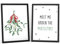 Papierschmiede® XMAS Poster 2er Set, A4 (21x30 cm) Deko mit Spruch zu Weihnachten, Wohnzimmer Wanddeko, Schlafzimmer, Küche Dekoration ohne Rahmen, Meet Me Under The Mistletoe