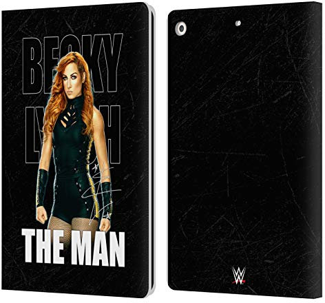 Head Case Designs Offizielle WWE Bild 3 Becky Lynch The Man Leder-Wallet-Hülle Kompatibel mit Apple iPad 10.2 2019/2020/2021