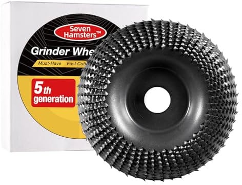Angle Grinder Wood Carving Disc 100mm, Angle Grinder Attachments Working Tool Shaping Polishing Wheel with Arbor 16 mm