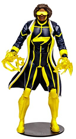 McFarlane Toys, DC Multiverse Static Shock Action Figure, Collectible DC Comic New 52 Figure with Unique Collector Character Card – Ages 12+