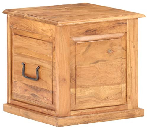 INLIFE Truhe 40x40x40 cm Akazie Massivholz-9649