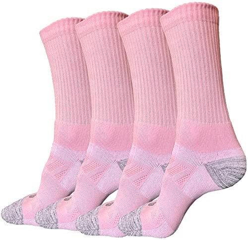 juDanzy J-Socks Lot de 2 Paires de Chaussettes de Sport Pour Homme de Qualité supérieure Pour Football, Basket-ball et Lacrosse, rose clair, (39-42)